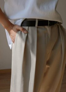 Tansy Pleated Trousers - Beige Beige Women Bottoms The Frankie Shop - Image 4