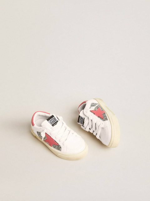 Teen May With Red Leather Star And Heel Tab White Kids Golden Goose Girls (4-10 Years) - Image 2