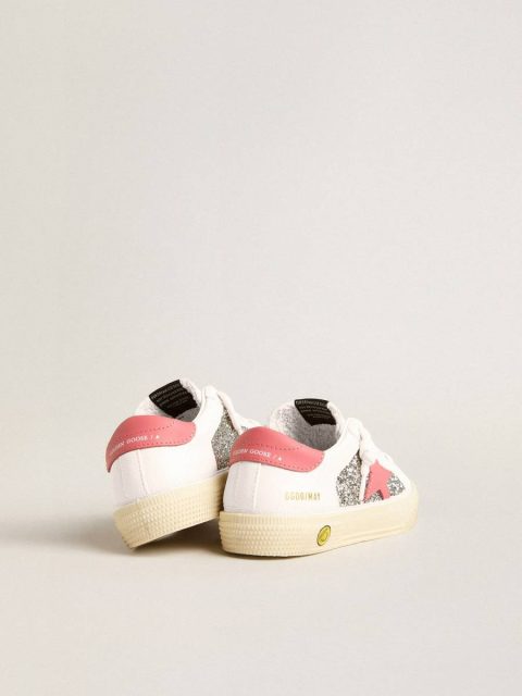 Teen May With Red Leather Star And Heel Tab White Kids Golden Goose Girls (4-10 Years) - Image 4