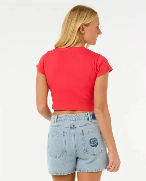 Tees & Tanks Classic Ribbed Tee Rip Curl Women - Image 3