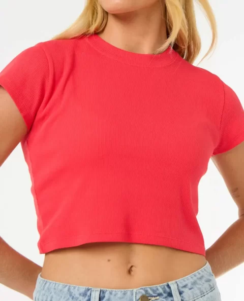 Tees & Tanks Classic Ribbed Tee Rip Curl Women - Image 5