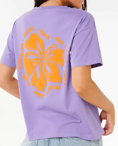 Tees & Tanks Hibiscus Relaxed Tee Rip Curl Women - Image 5