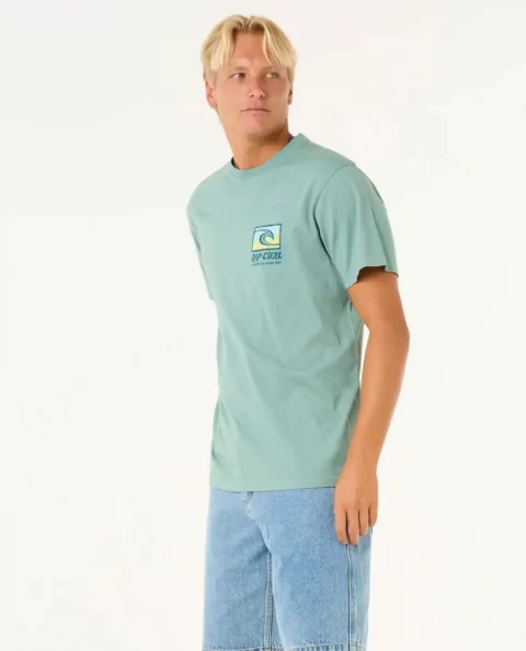 Tees & Tanks Mens Raw Energy Trad Tee Rip Curl - Image 2