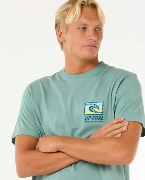 Tees & Tanks Mens Raw Energy Trad Tee Rip Curl