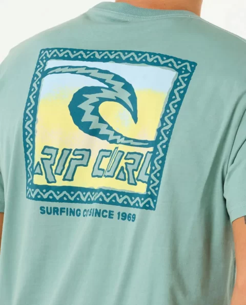 Tees & Tanks Mens Raw Energy Trad Tee Rip Curl - Image 5