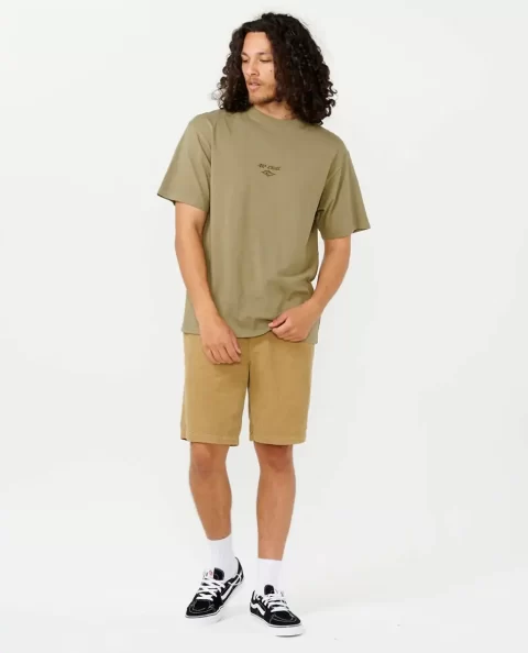 Tees & Tanks Mens Rip Curl Fade Out Embroid Tee - Image 4
