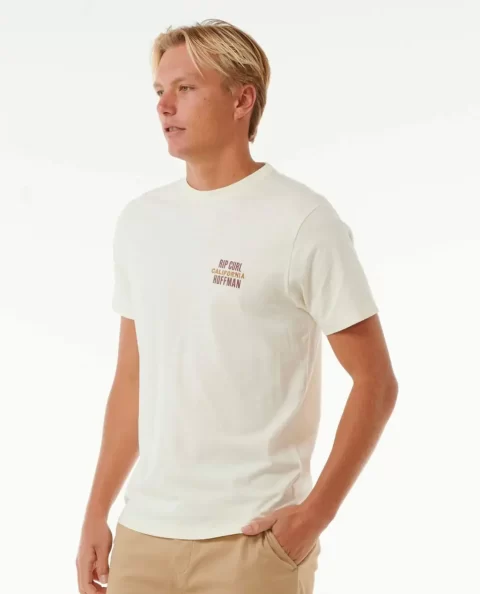 Tees & Tanks Mens Rip Curl Surf Revival Hoffman Decal Tee - Image 2