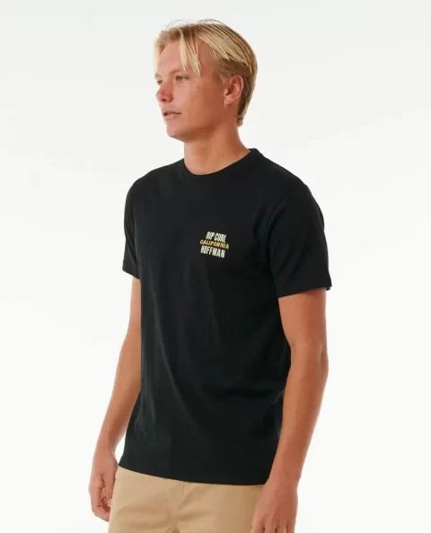 Tees & Tanks Mens Surf Revival Hoffman Decal Tee Rip Curl - Image 2