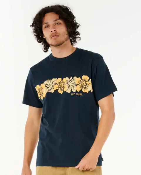 Tees & Tanks Rip Curl Aots Cody Welsh Hibiscus Tee Mens - Image 3