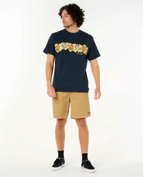 Tees & Tanks Rip Curl Aots Cody Welsh Hibiscus Tee Mens - Image 4