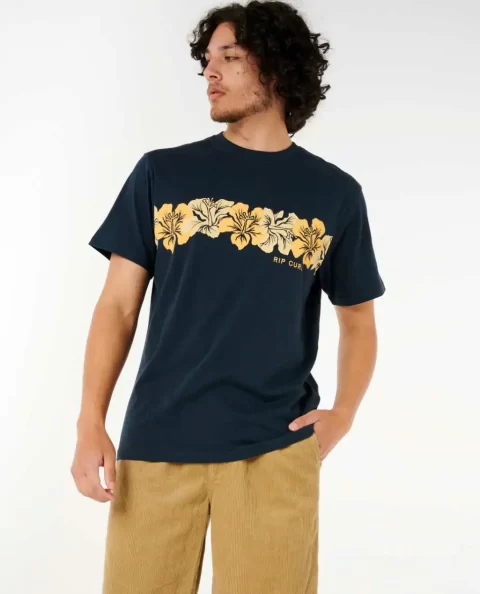 Tees & Tanks Rip Curl Aots Cody Welsh Hibiscus Tee Mens - Image 5