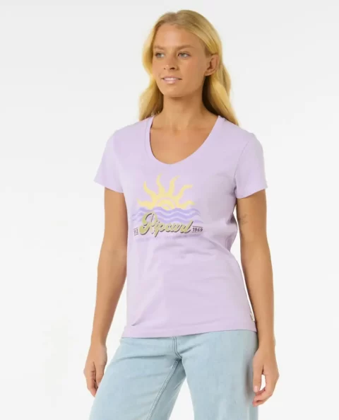 Tees & Tanks Rip Curl Cala V Neck Tee Women - Image 2