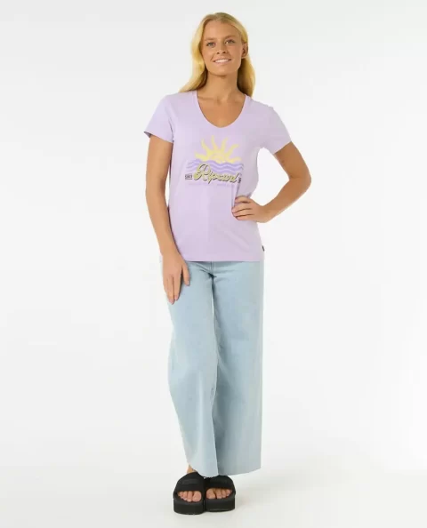 Tees & Tanks Rip Curl Cala V Neck Tee Women - Image 4