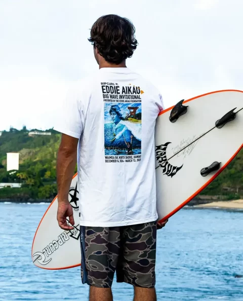 Tees & Tanks Rip Curl Eddie Would Go Poster Tee Mens - Image 2