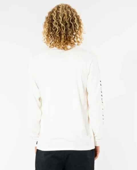Tees & Tanks Rip Curl Fade Out Icon Long Sleeve Tee Mens - Image 3