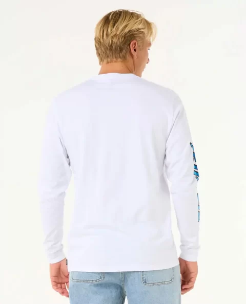 Tees & Tanks Rip Curl Fade Out Icon Long Sleeve Tee Mens - Image 3
