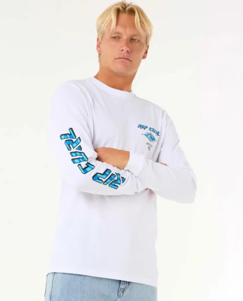 Tees & Tanks Rip Curl Fade Out Icon Long Sleeve Tee Mens