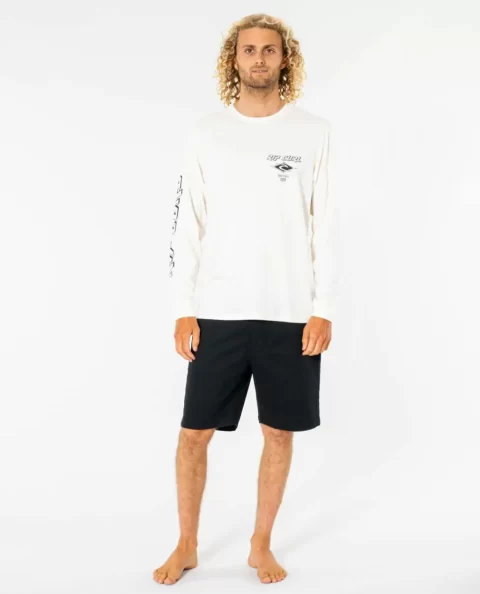 Tees & Tanks Rip Curl Fade Out Icon Long Sleeve Tee Mens - Image 5