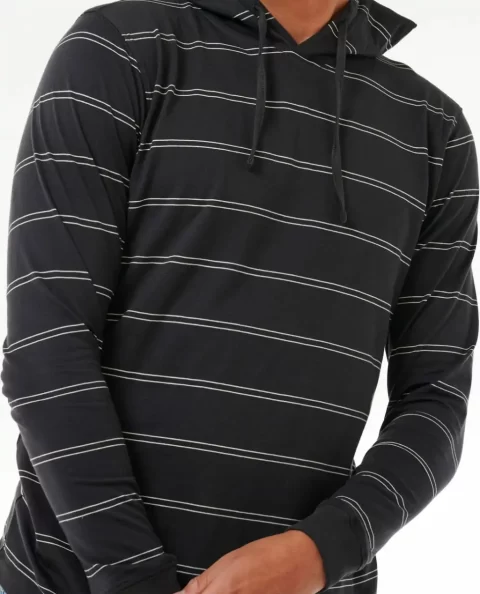 Tees & Tanks Rip Curl Mens Plain Stripe Hooded Tee - Image 5