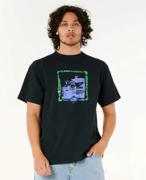 Tees & Tanks Rip Curl Mens Raw Energy Curren Tee - Image 3