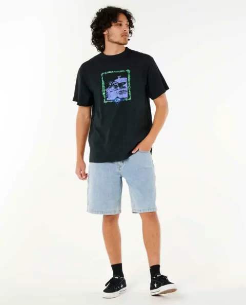 Tees & Tanks Rip Curl Mens Raw Energy Curren Tee - Image 4