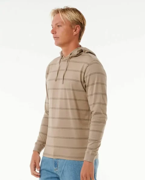 Tees & Tanks Rip Curl Plain Stripe Hooded Tee Mens - Image 2