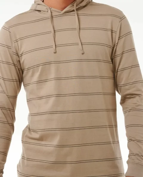 Tees & Tanks Rip Curl Plain Stripe Hooded Tee Mens - Image 5