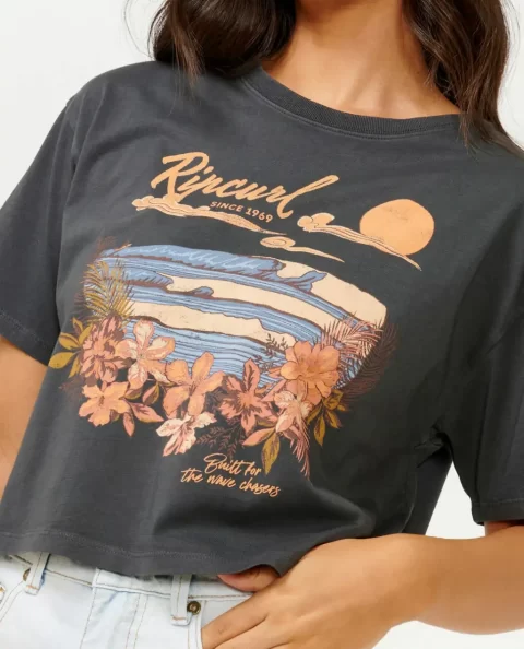 Tees & Tanks Rip Curl Wave Gliders Crop Tee Women - Image 5