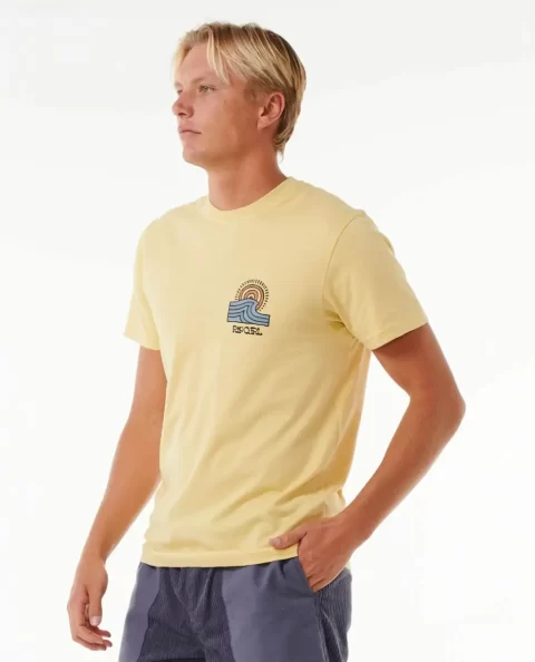 Tees & Tanks Saltwater Culture Hazey Tee Rip Curl Mens - Image 2