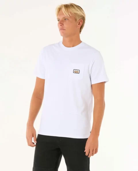 Tees & Tanks Surf Paradise Badge Tee Update Rip Curl Mens - Image 2
