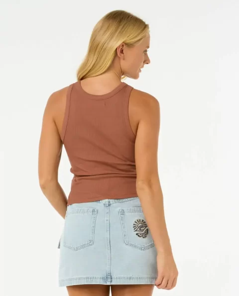 Tees & Tanks Women Luna Ribbed Tank Rip Curl - Image 3