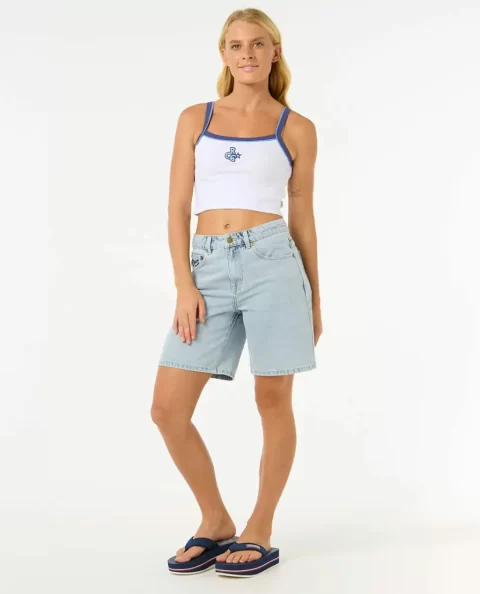 Tees & Tanks Women Rip Curl Las Dalias Baby Tank - Image 4