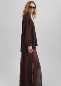 The Frankie Shop Basel Crew Neck Sweater - Burgundy Knitwear Red Women - Image 5