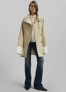 The Frankie Shop Beige Alberta Short Trench - Beige Outerwear Women - Image 2