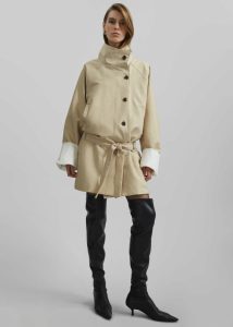 The Frankie Shop Beige Alberta Short Trench - Beige Outerwear Women - Image 5