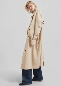 The Frankie Shop Beige Mavis Oversized Trench - Light Beige Women Outerwear - Image 2