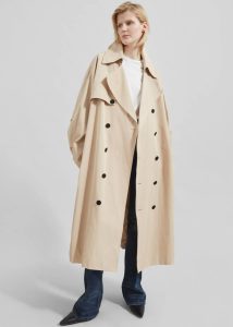 The Frankie Shop Beige Mavis Oversized Trench - Light Beige Women Outerwear