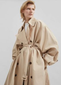 The Frankie Shop Beige Mavis Oversized Trench - Light Beige Women Outerwear - Image 3