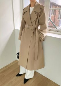 The Frankie Shop Beige Outerwear Women Abril Trench - Sand - Image 5