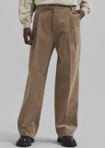 The Frankie Shop Beo Corduroy Suit Pants - Latte Bottoms Men Beige - Image 2