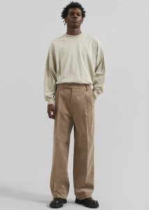 The Frankie Shop Beo Corduroy Suit Pants - Latte Bottoms Men Beige - Image 4