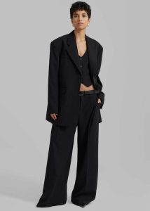 The Frankie Shop Black Lillian Vest - Black Women Outerwear - Image 2