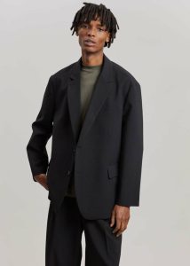 The Frankie Shop Black Outerwear Men Beo Blazer - Black - Image 2