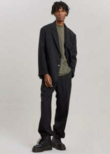 The Frankie Shop Black Outerwear Men Beo Blazer - Black