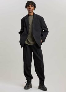 The Frankie Shop Black Outerwear Men Beo Blazer - Black - Image 3