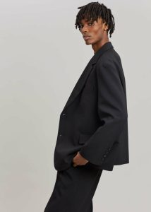 The Frankie Shop Black Outerwear Men Beo Blazer - Black - Image 4