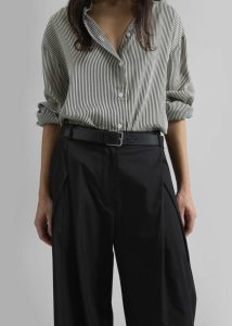The Frankie Shop Black Women Bottoms Ballia Pleated Pants - Black - Image 2