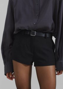The Frankie Shop Black Women Bottoms Ilona Hot Pants - Black - Image 4