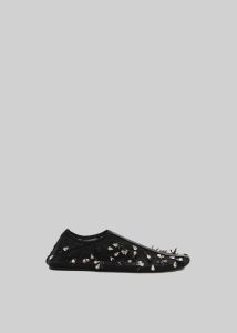 The Frankie Shop Black Women Christopher Esber Frosted Beaded Mesh Flats - Black Flats - Image 5