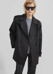 The Frankie Shop Black Women Raleigh Trench Coat - Black Outerwear - Image 5